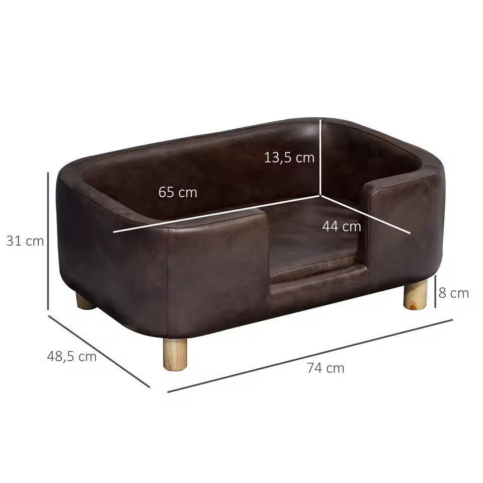 Schéma coté du panier Havane : 74 × 48,5 × 31 cm, assise 65 × 44 cm